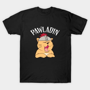 Pawladin Funny Cat Tabletop RPG T-Shirt